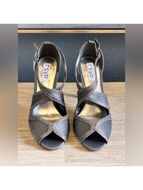 RSVP Strappy Silver Heels